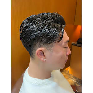 銀座　理容室　フェードカット　メンズカット
