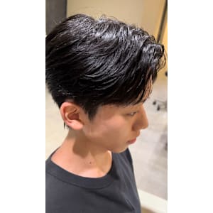 センターパート短め