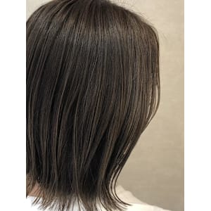 ハイライト後のグレージュ