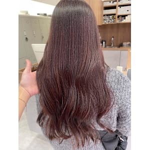 ピンクブラウン　ブリーチなし！