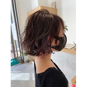 ショートボブ【スモーキーピンク】