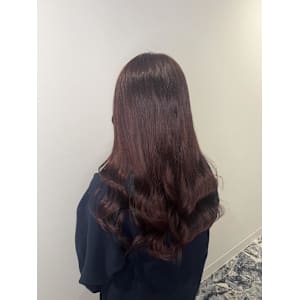 ボルドーで大人ロングに！