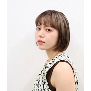 ヘルシーショート/ショートカット/ニュアンスカラー/ココア