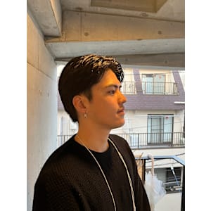 オールバックスタイル　大人渋め