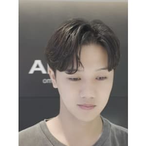 韓国風カルマパーマ 韓国スタイル メンズカット 原宿 表参道