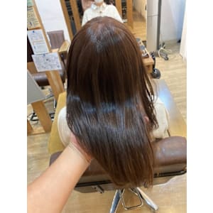 お客様髪質改善データ1470（レッドグレージュ）