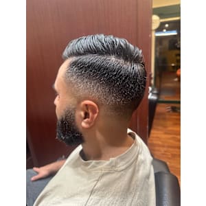 MEN'Sアッシュニュアンスパーマ韓国マッシュスペインカール