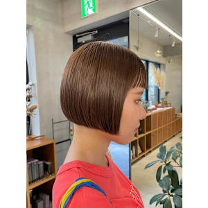 ミニボブ/切りっぱなし/ストレート