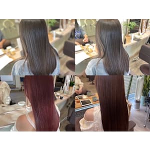 プレミアムカラーエステ　髪質改善　カラー