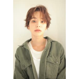 くせ毛風パーマ　ショート　ハイライト　代官山　中目黒　渋谷