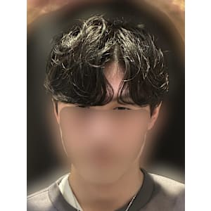 韓国ヘア コンママッシュ シャドウパーマ ダウンパーマ 