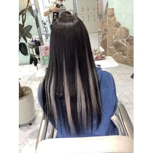 グレイカラー ＆カット＆エクステ50本