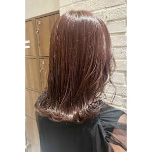 【ヘアジュレドゥ 安江】ピンクブラウン