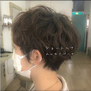 《マッシュショート》ゆるパーマスタイル