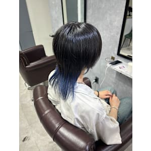 ウルフ×アイスブルー×ブリーチ - GLADGE池袋/ダブルカラー/ブリーチ【グラッジイケブクロダブルカラーブリーチ】掲載中