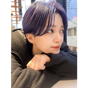 センターパートハンサムショート 福岡kchiara 川野直人