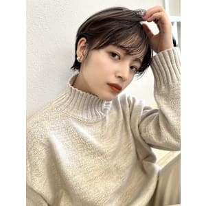 前髪ありハンサムショート kchiara 福岡 川野直人