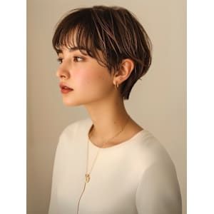 ベリーショート　マッシュショート　シースルーバング