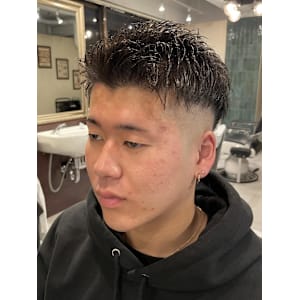 【20代 男性】ロンドンスパイキーフェード（大宮/バーバー）