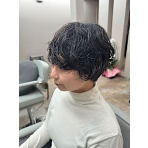 流行りの大きいカール感♪レディースショート×パーマ