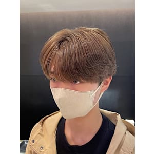 韓国ヘア ミルクティーベージュ ｜シースルーマッシュ