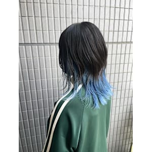 インナーカラー/デザインカラー/ブルーカラー