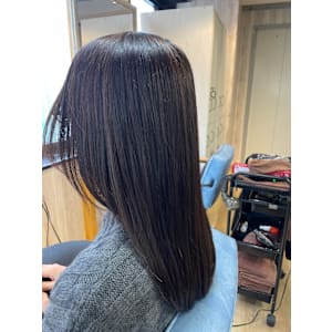 across hair design 池袋店 × ロング