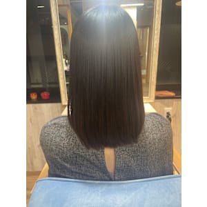 across hair design 池袋店 × ロング