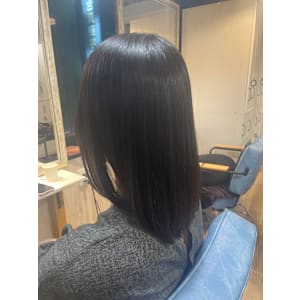 across hair design 池袋店 × ロング