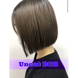 切りっぱなしボブ/髪質改善/アッシュブラウン　9
