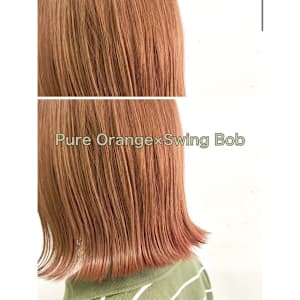 ピュアオレンジ　外はねボブ　韓国風　8
