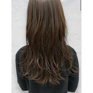 ロング　韓国風ヘア　ノンダメージカラー　5