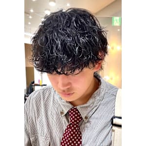 波巻きスパイラル 波巻きパーマ マッシュ ツイストスパイラル