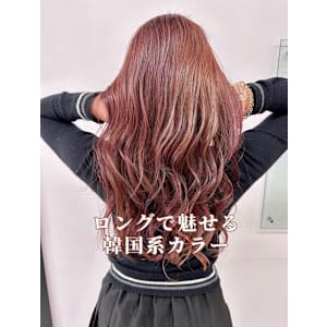 韓国風　ロング×チャコールライラック　4