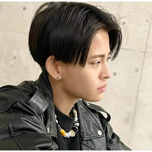 メンズセンターパート