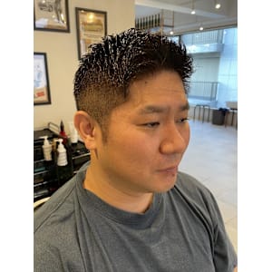【40代男性】ロンドンアップバングショート（大宮/バーバー）