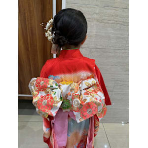 七五三ヘア☆ アレンジお団子ヘア コノミ. - FACE。大船【フェイス オオフナ】掲載中