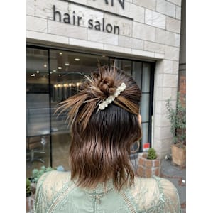 結婚式お呼ばれヘア