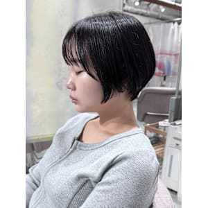 【稲垣】小顔愛されフェミニン丸みショートボブ