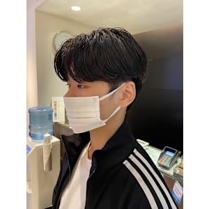 韓国風カルマパーマ 韓国スタイル メンズカット 原宿 表参道