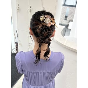 ツイン編み下ろし