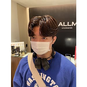 韓国風カルマパーマ 韓国スタイル メンズカット 原宿 表参道