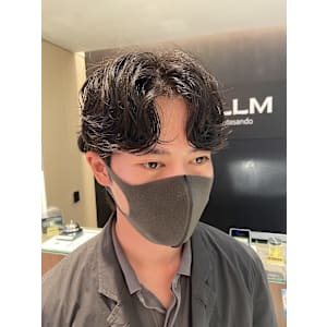 韓国風カルマパーマ 韓国スタイル メンズカット 原宿 表参道