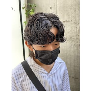 韓国風カルマパーマ 韓国ヘア メンズ 原宿 表参道