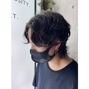 シャドウパーマ 韓国ヘア メンズ 原宿 表参道