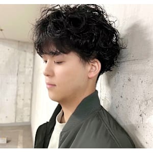 メンズツーブロック×スパイラルカール（甘）