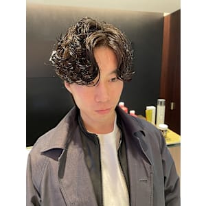 シャドウパーマ 韓国スタイル メンズカット 原宿 表参道