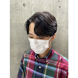 韓国風カルマパーマ 韓国スタイル メンズカット 原宿 表参道