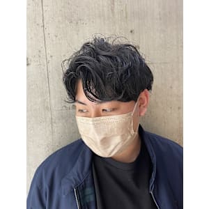 シャドウパーマ 韓国スタイル メンズカット 原宿 表参道