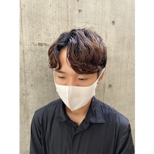 シャドウパーマ 韓国スタイル メンズカット 原宿 表参道